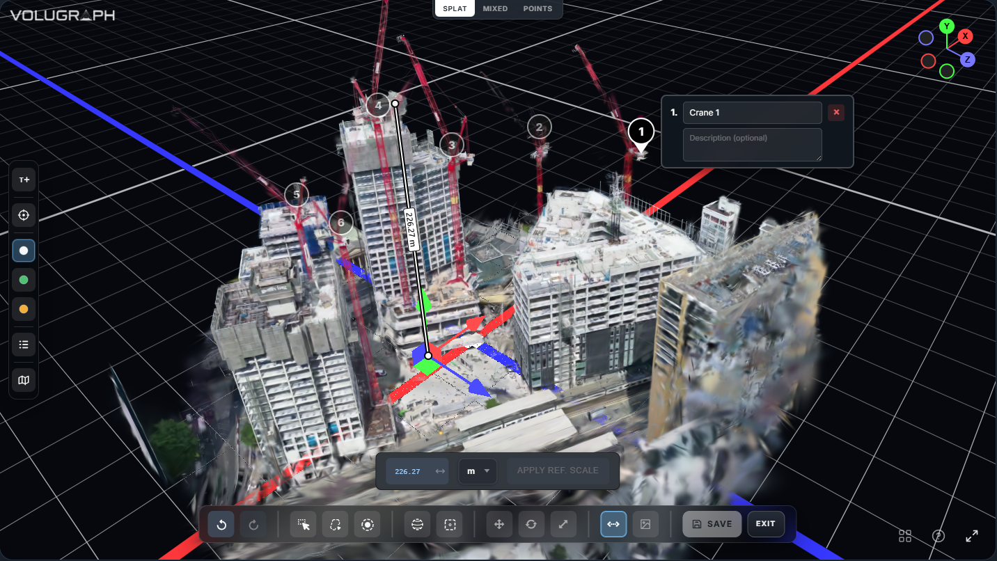 3D editing annotations